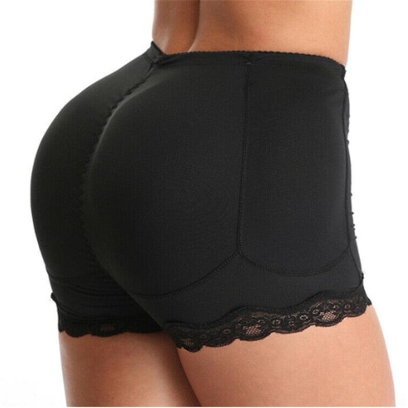 Women Shapers Plus Size 5XL Push Up Tummy Control Ladies Panties Lace High Waist Fake Ass Padded Female Shapwear